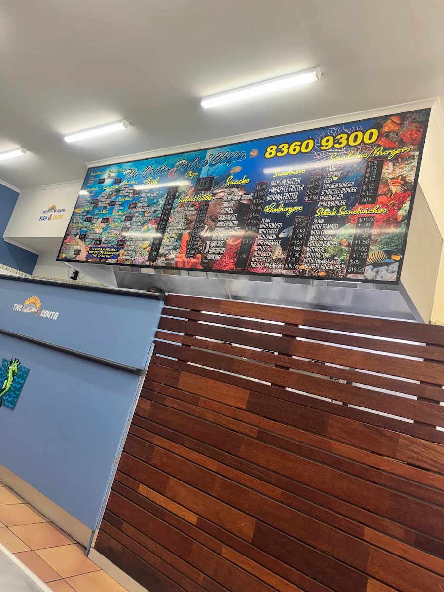 Menu, The Couta Fish and Chips