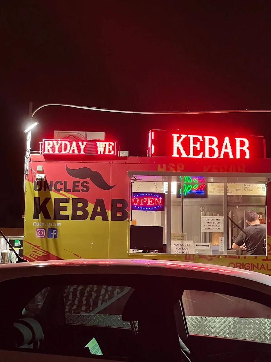 Menu, Uncles Kebabs