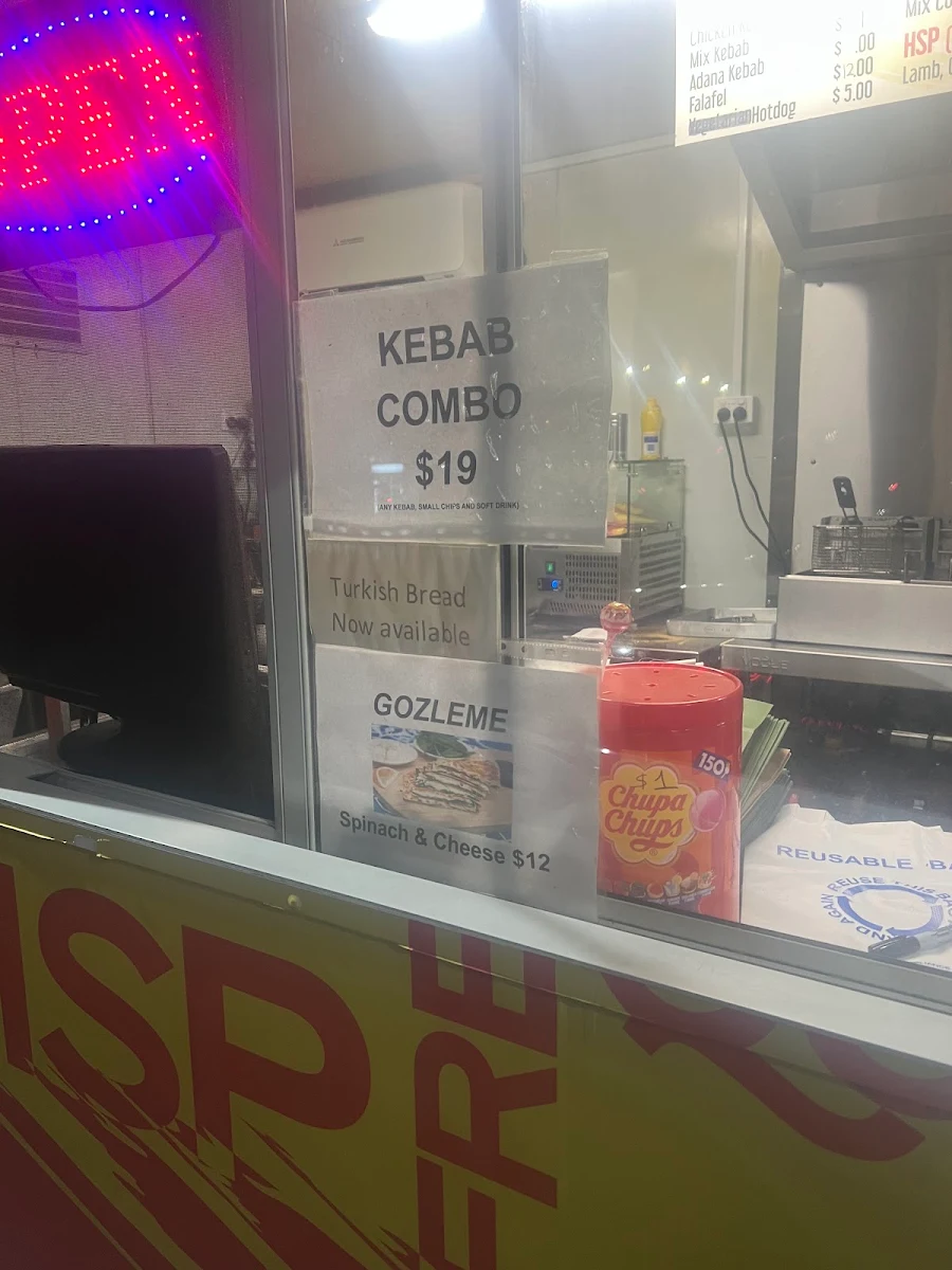 Menu, Uncles Kebabs