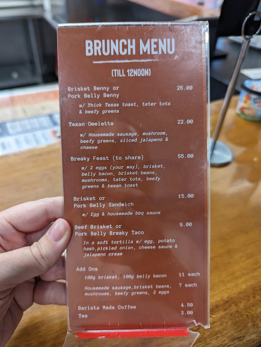 Menu, Brisket Boys North Penrith