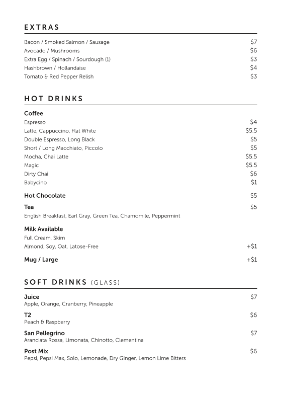Menu, Cucina 3064