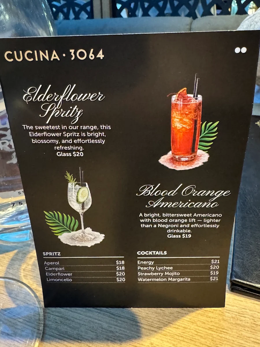 Menu, Cucina 3064