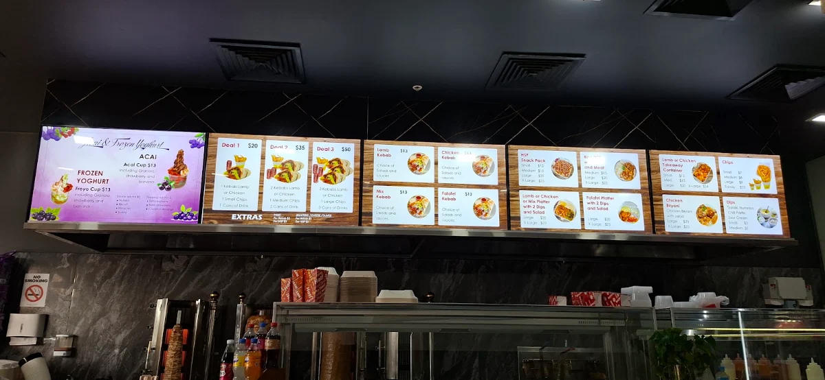 Menu, Somerville Kebab House