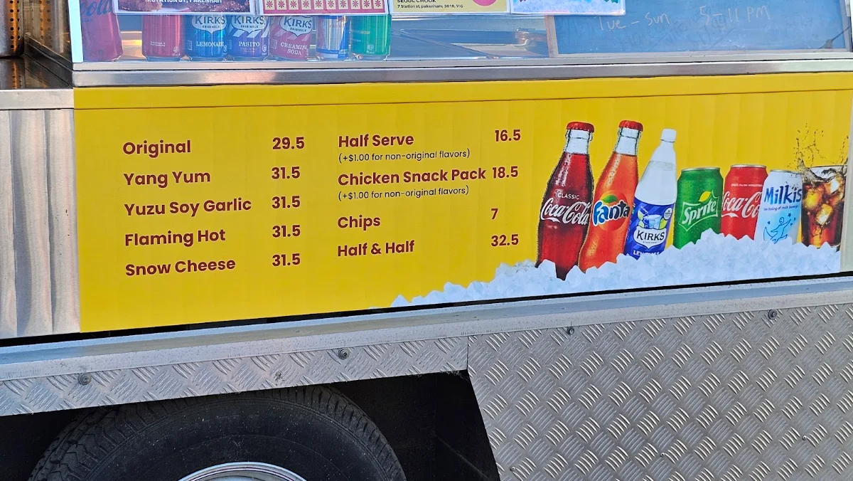 Menu, Seoul Chook