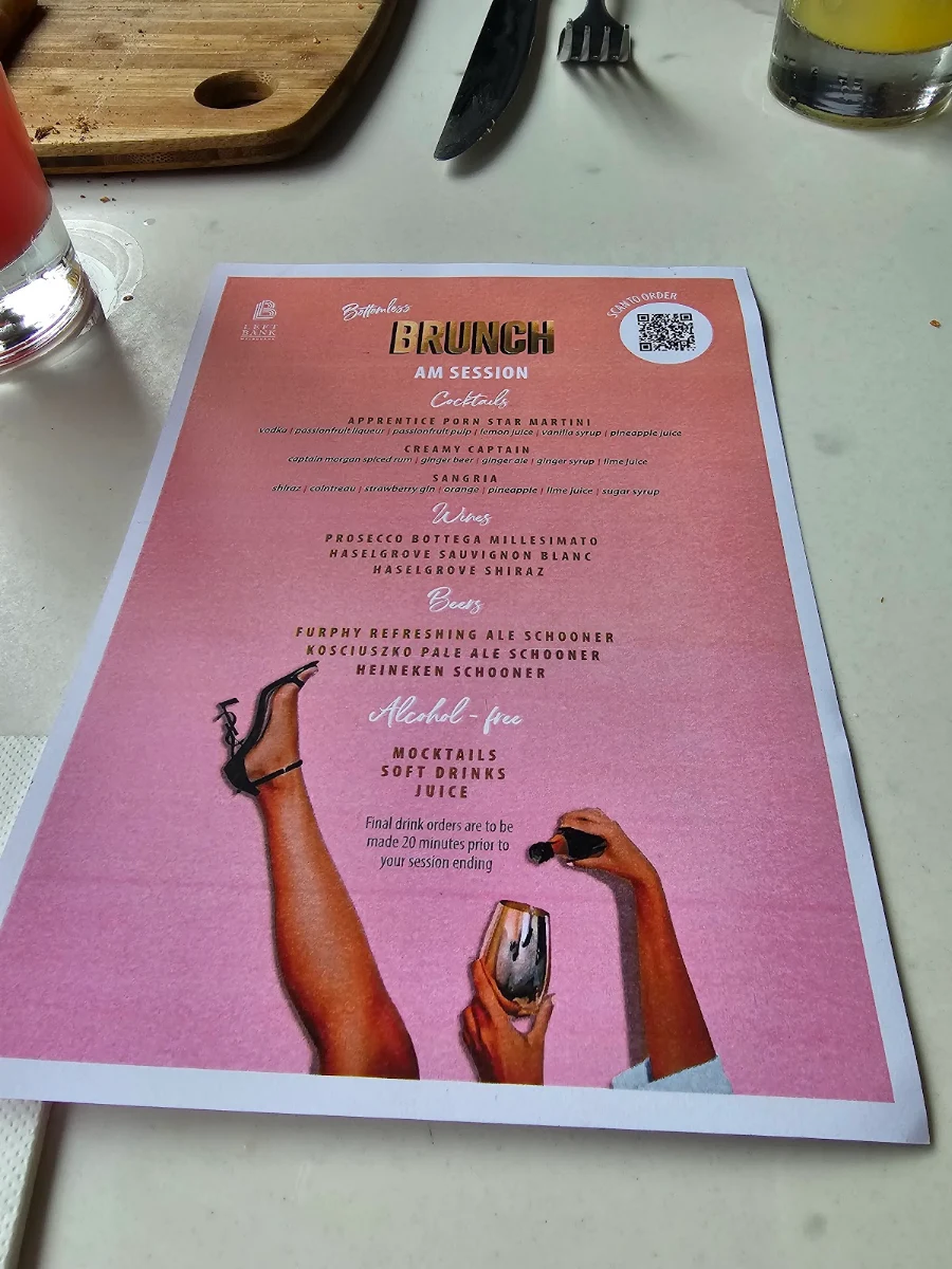 Menu, Left Bank Melbourne Restaurant & Cocktail Bar