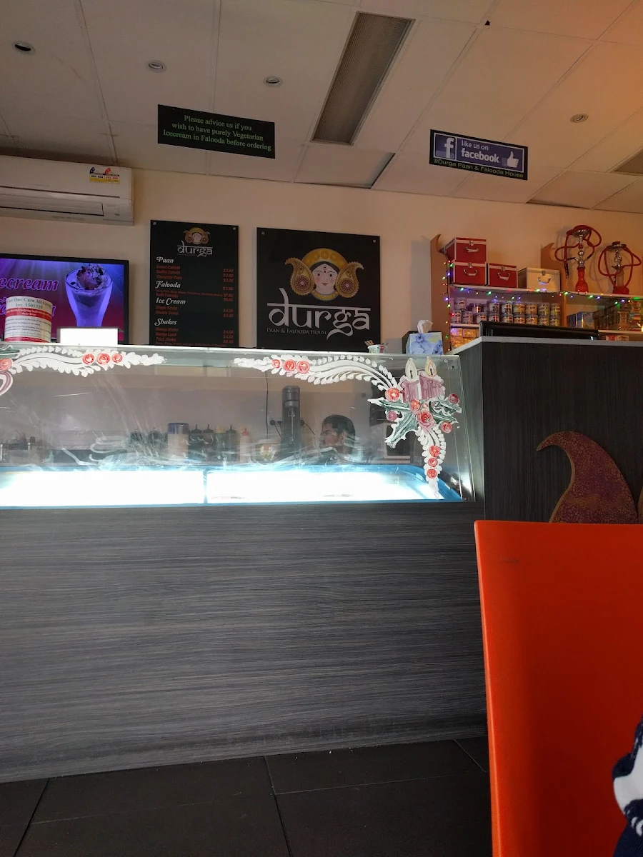 Menu, Durga's Paan & Falooda House