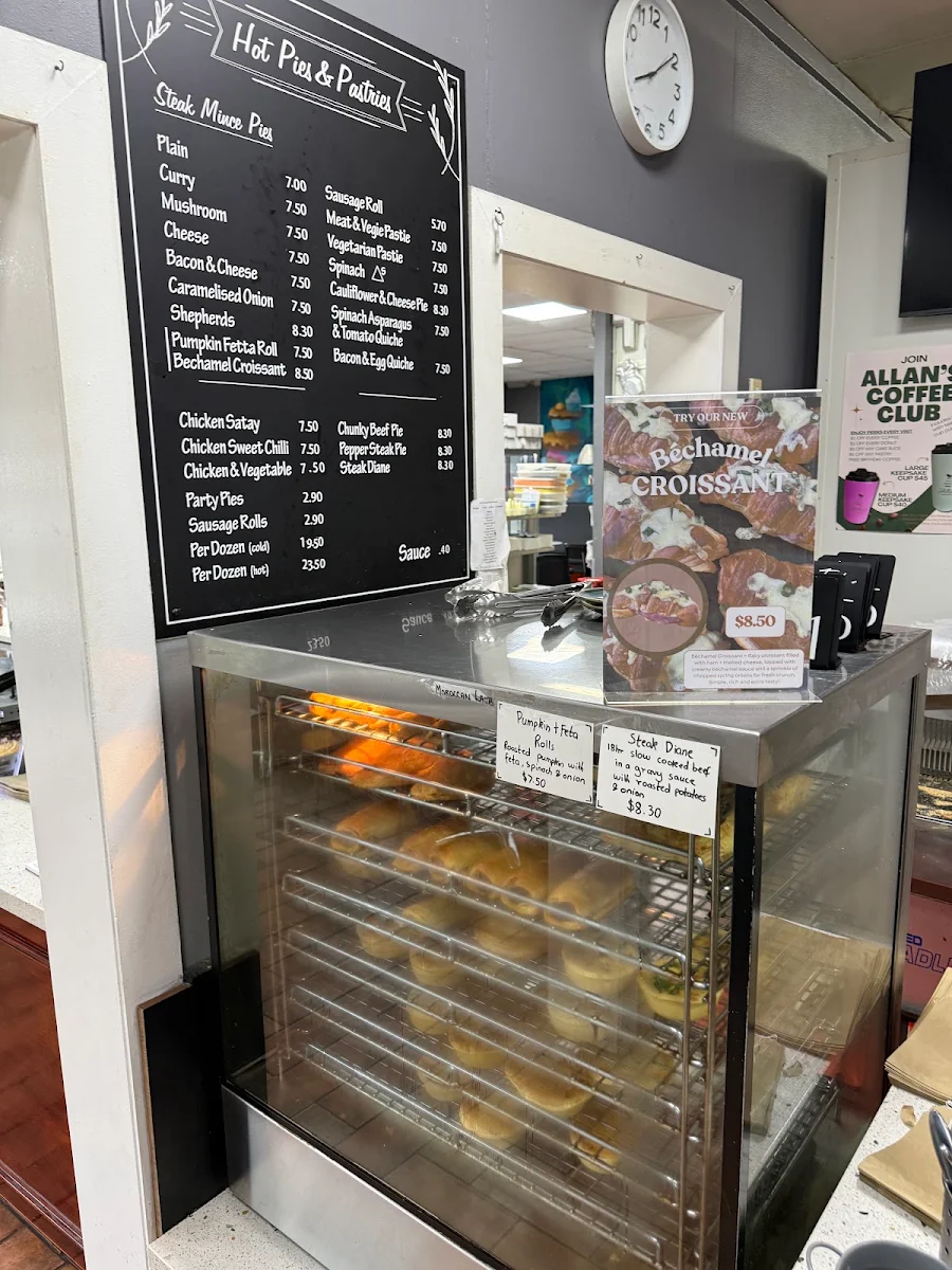 Menu, Allans Bakery & Cakes