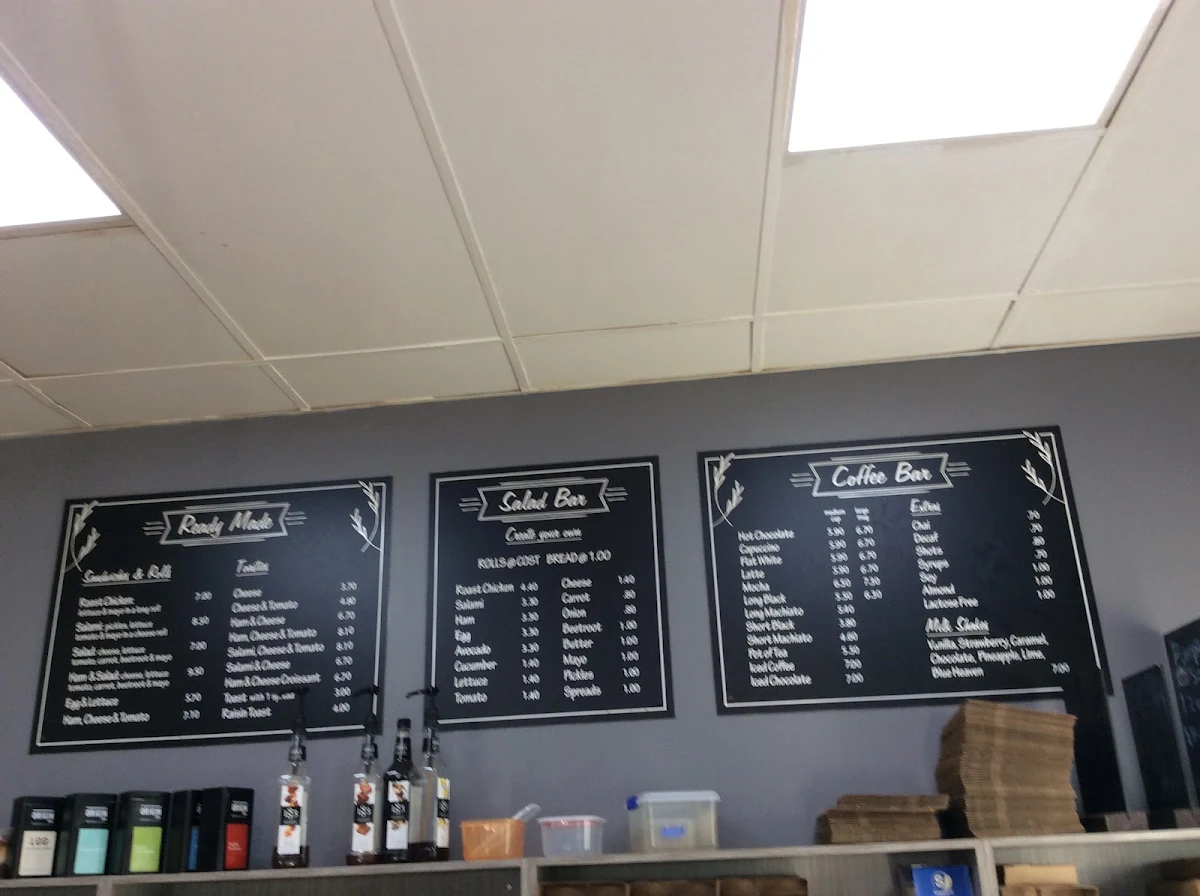 Menu, Allans Bakery & Cakes
