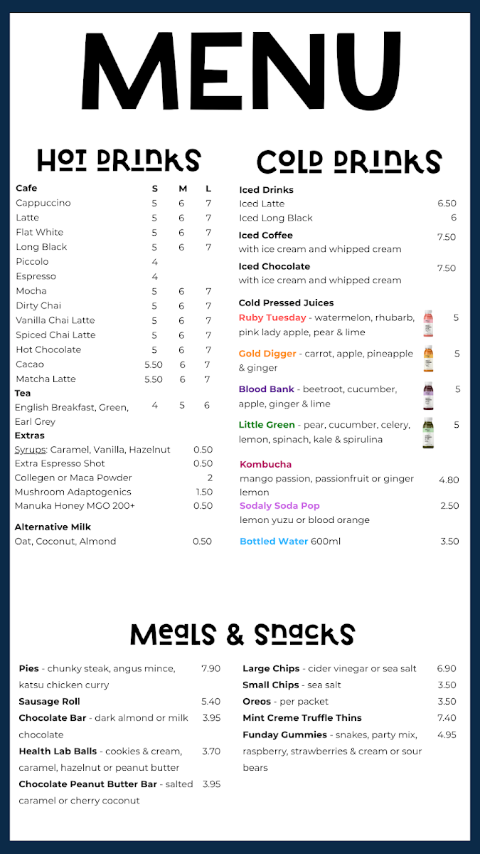 Menu, Gett Grounded