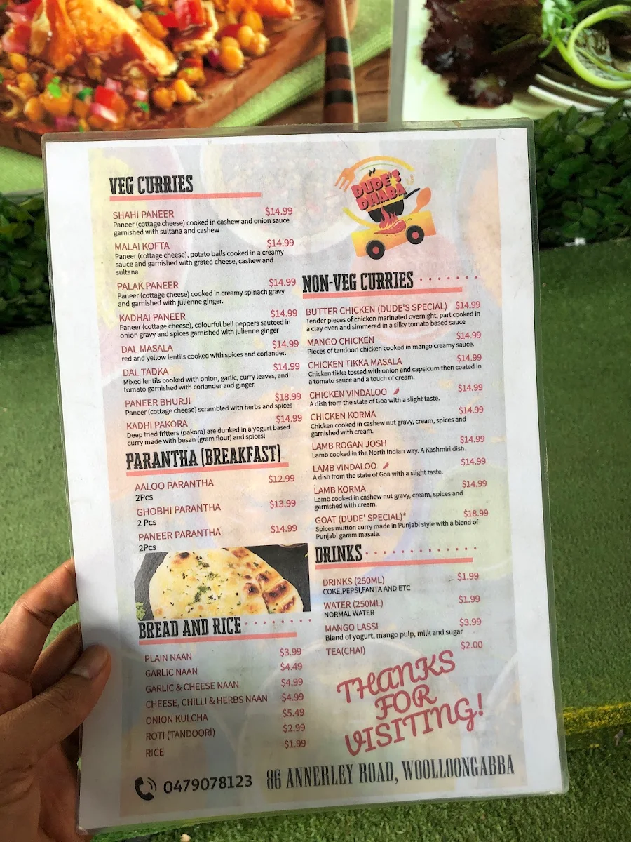 Menu, Saffron Cuisine - Indian Restaurant & Function Centre, Woolloongabba