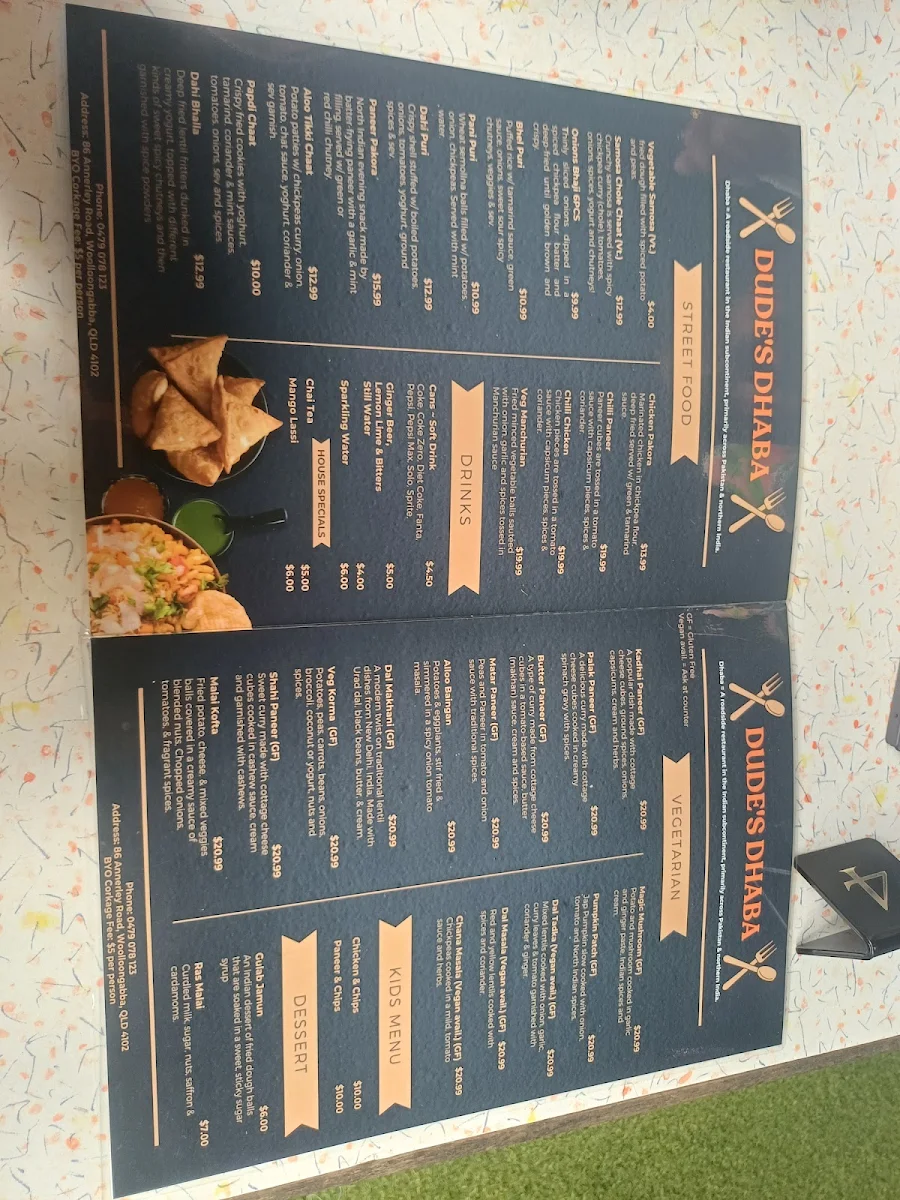 Menu, Saffron Cuisine - Indian Restaurant & Function Centre, Woolloongabba