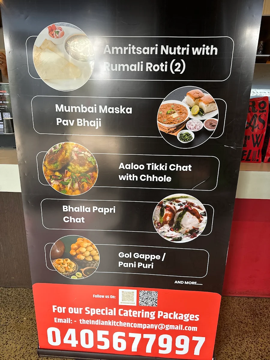 Menu, The Indian Kitchen co