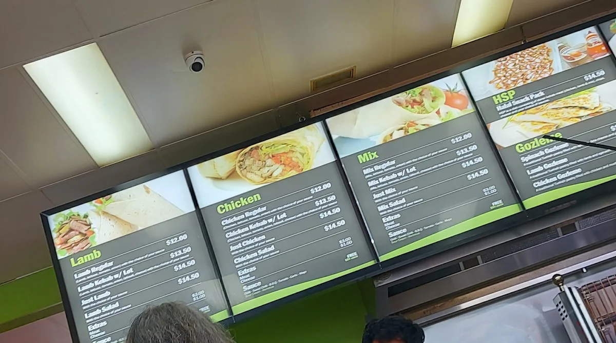 Menu, Baba’s Kebabs Mowbray