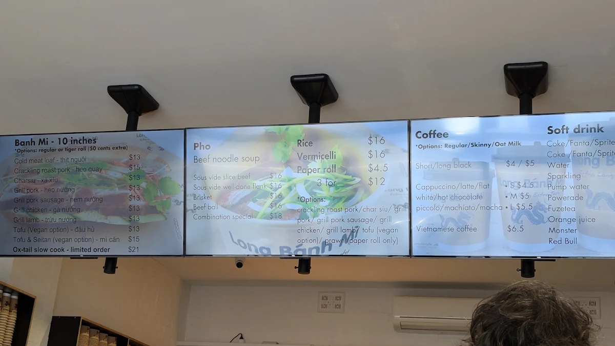 Menu, Long Banh Mi Brunswick East