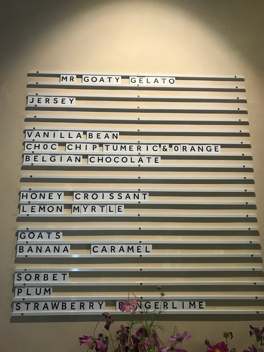 Menu, Bar Botanica