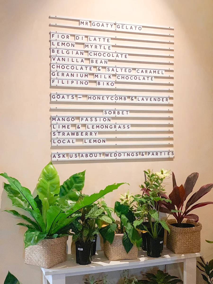 Menu, Bar Botanica