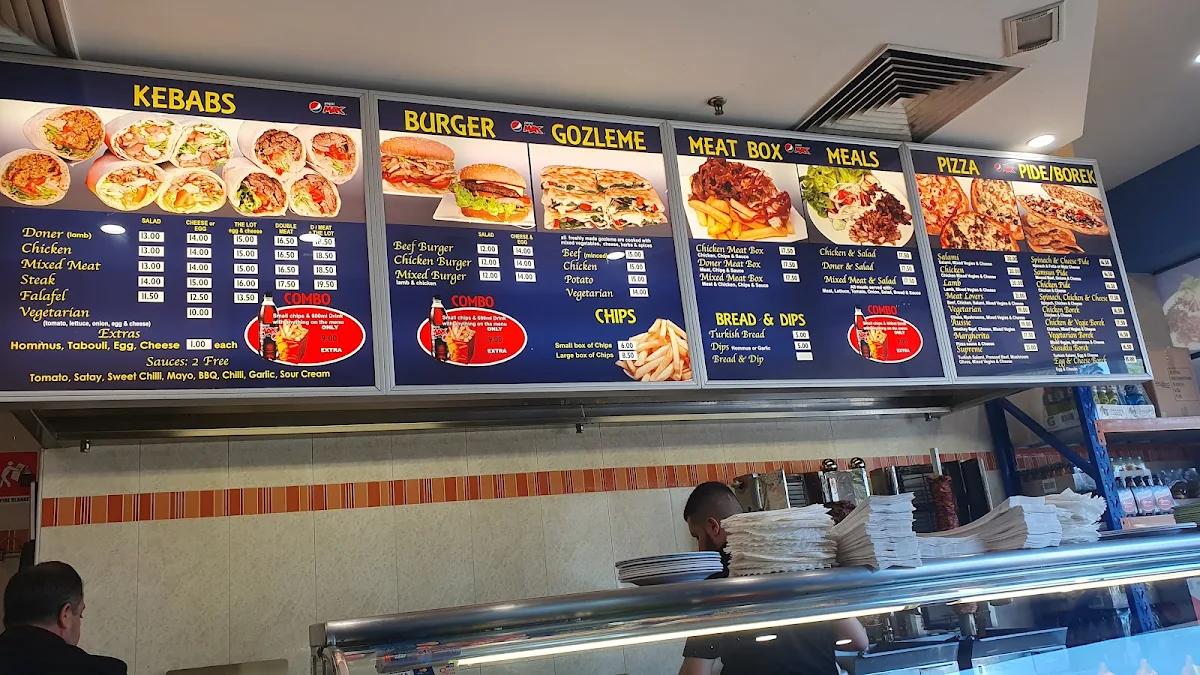 Menu, Kardinya Kebab House