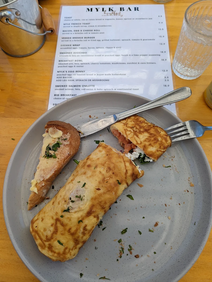 Menu, Mylk Bar North Adelaide