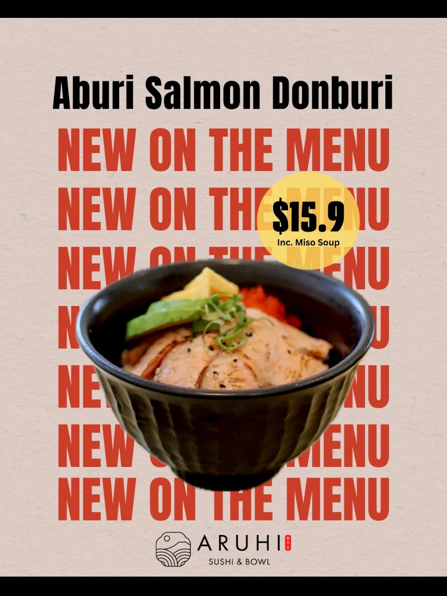 Menu, Aruhi Sushi in West Perth