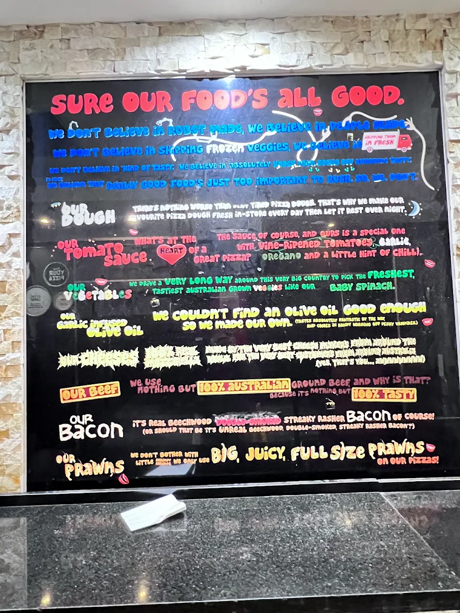 Menu, Domino's Pizza Carlton (VIC)