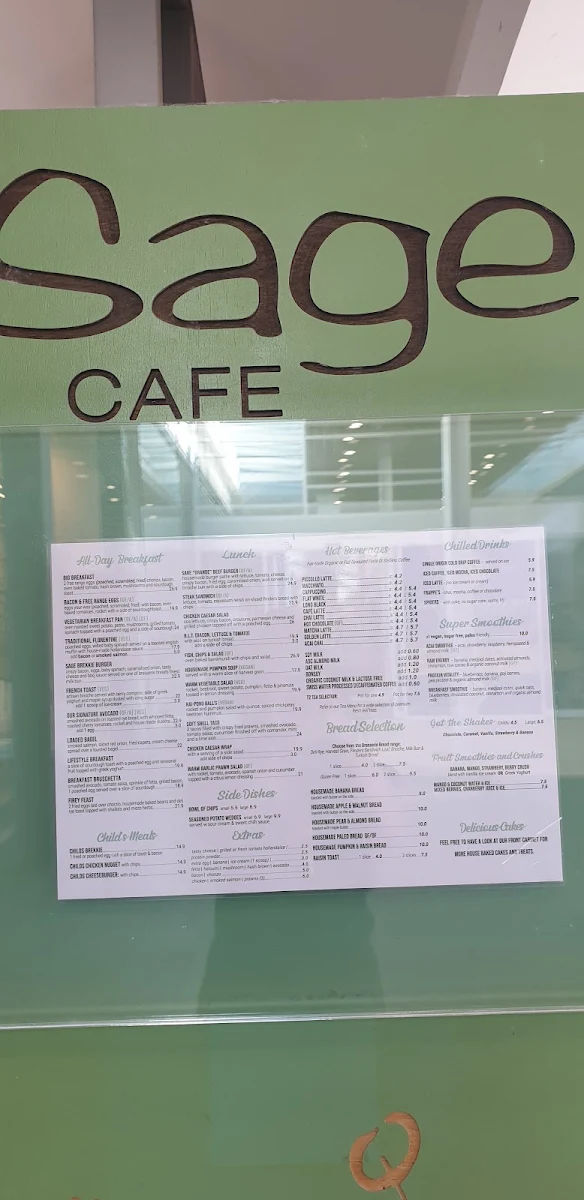 Menu, Sage Express