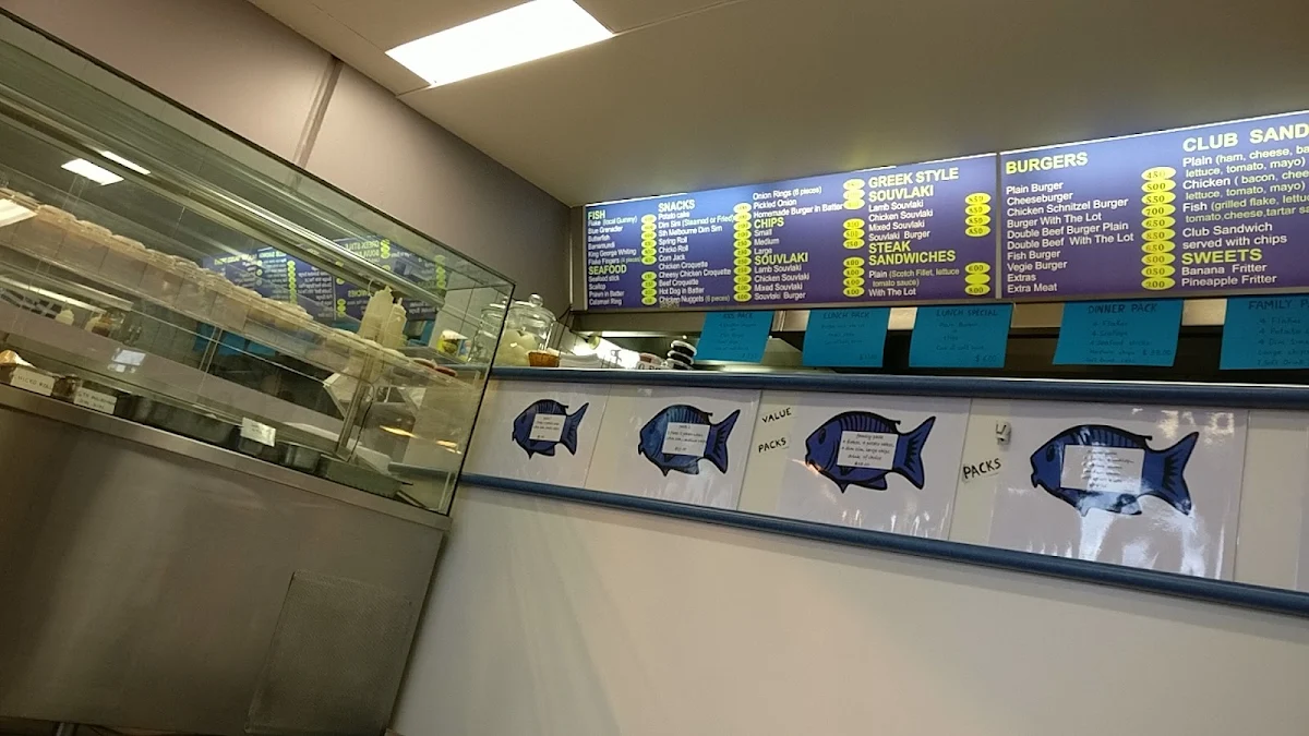 Menu, Diamond Creek Fish & Chips