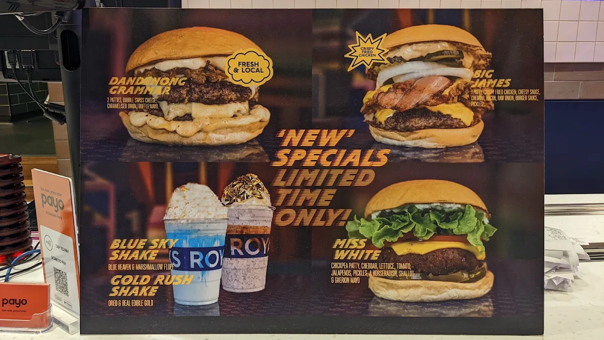 Menu, Royal Stacks Emporium