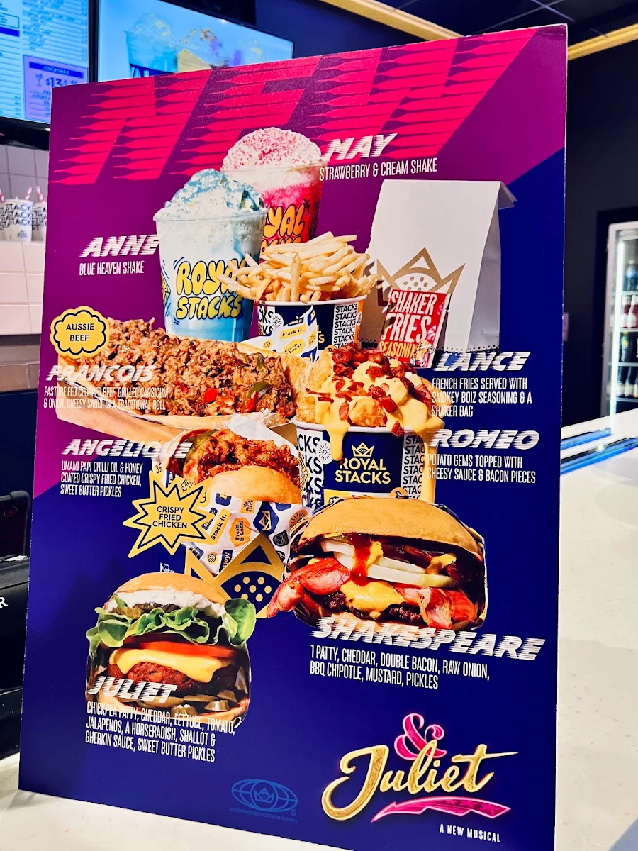 Menu, Royal Stacks Emporium