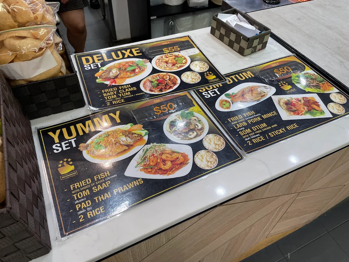 Menu, Yummy Thai Food