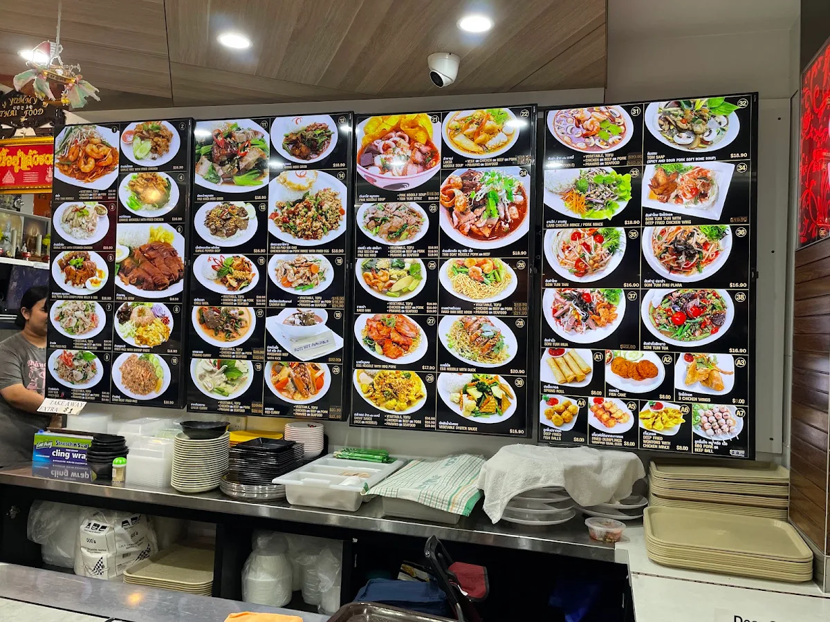 Menu, Yummy Thai Food