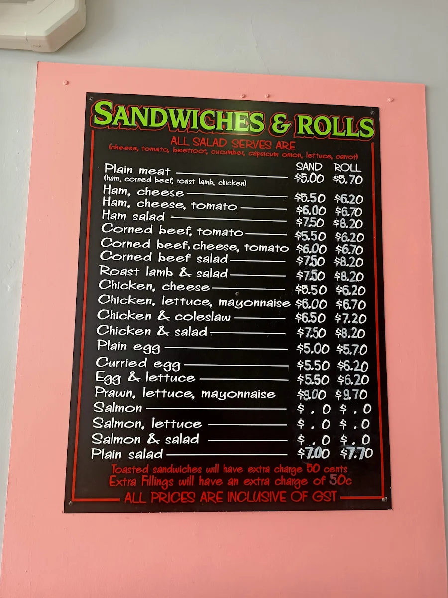 Menu, Happy Daze Coffee Lounge