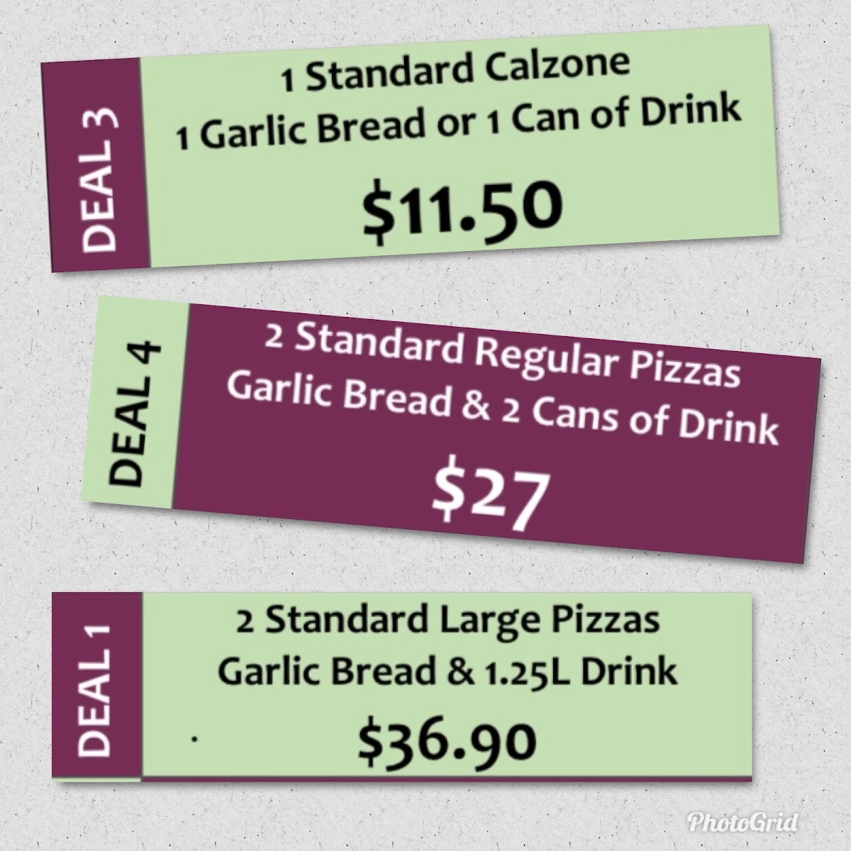 Menu, Bambinos Too Pizza, Pasta & Ribs