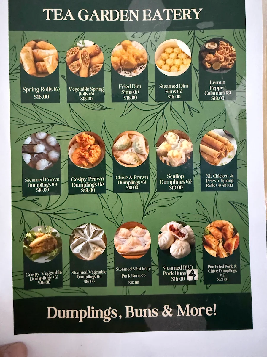 Menu, The Garden Eatery