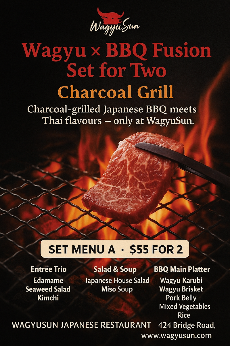Menu, Wagyu Sun Japanese BBQ & Thai Grill Richmond