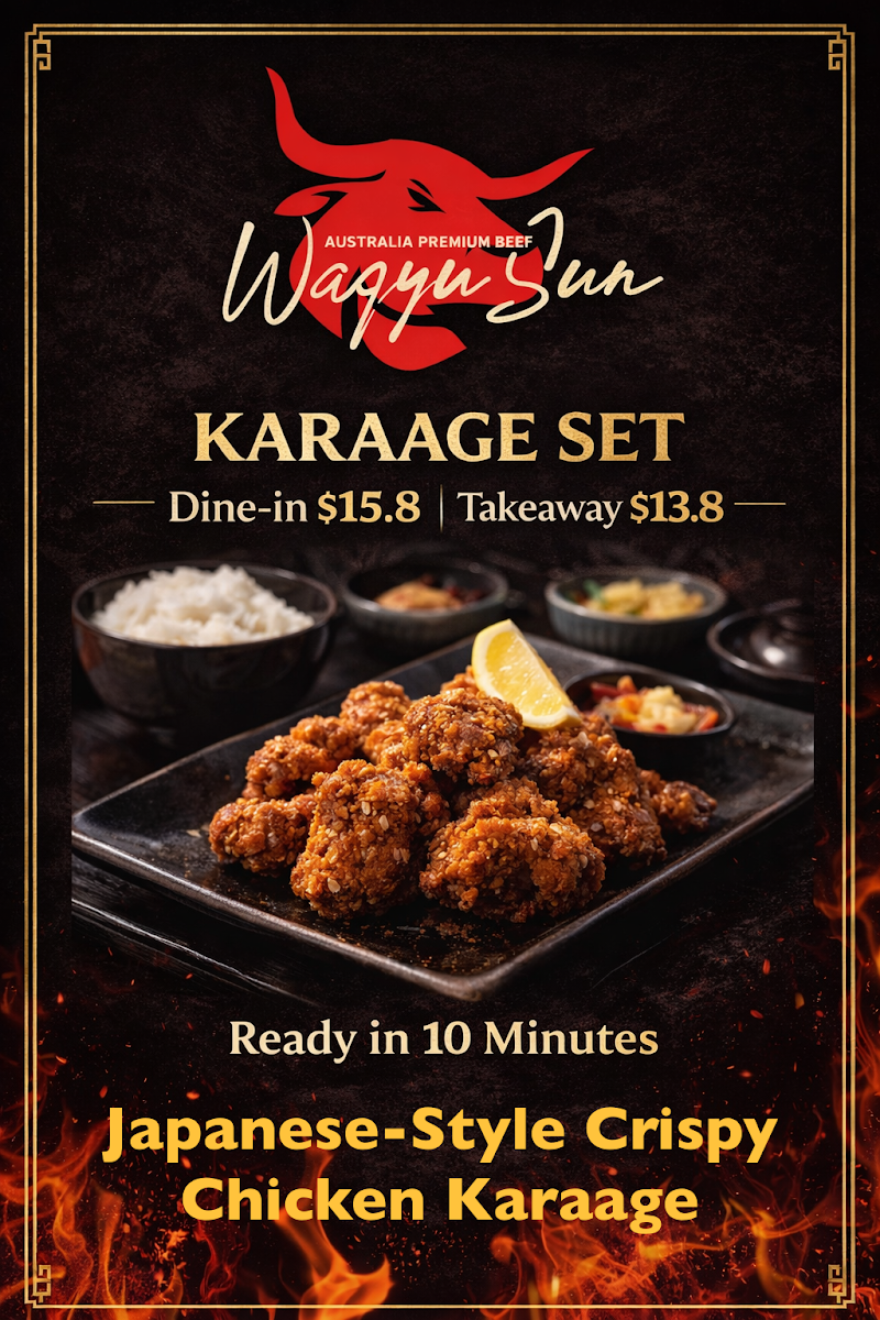 Menu, Wagyu Sun Japanese BBQ & Thai Grill Richmond