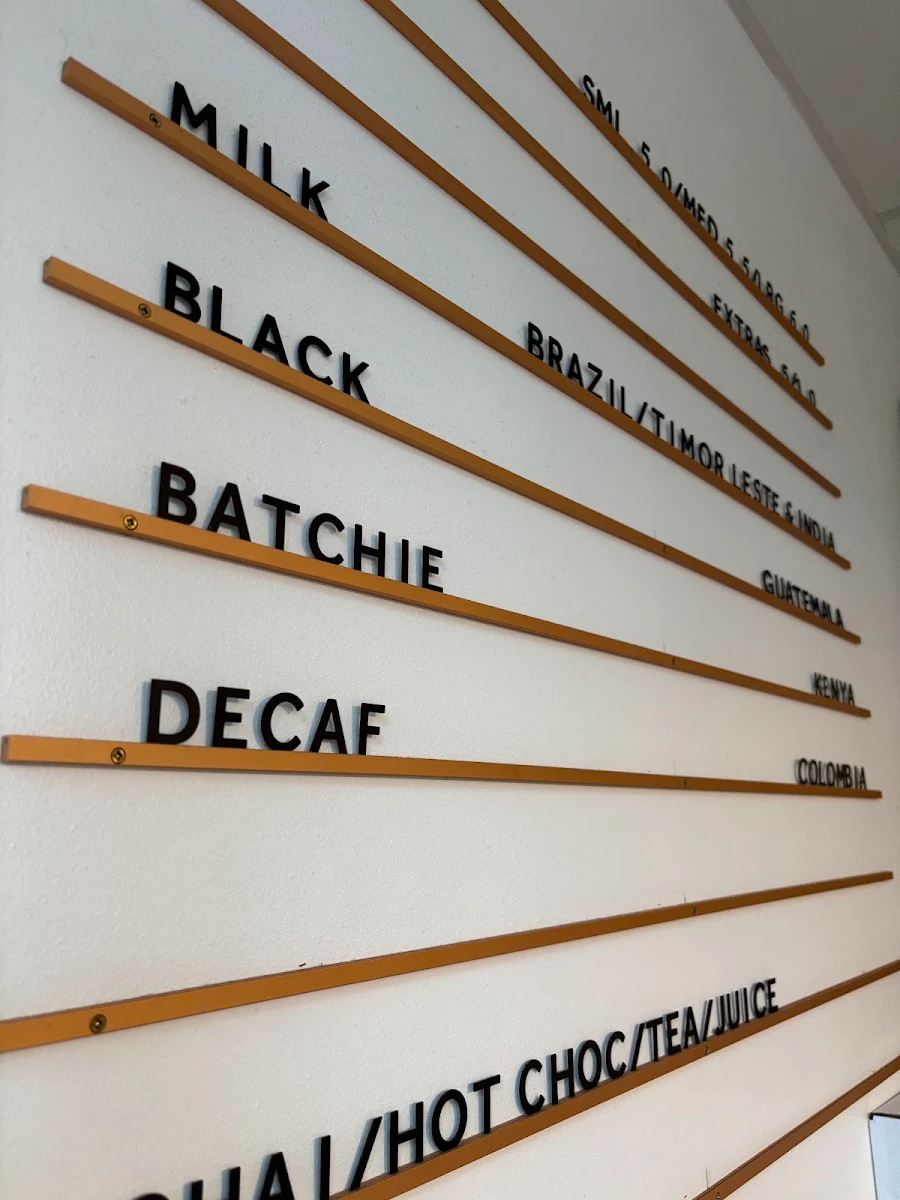 Menu, Second Home Coffee