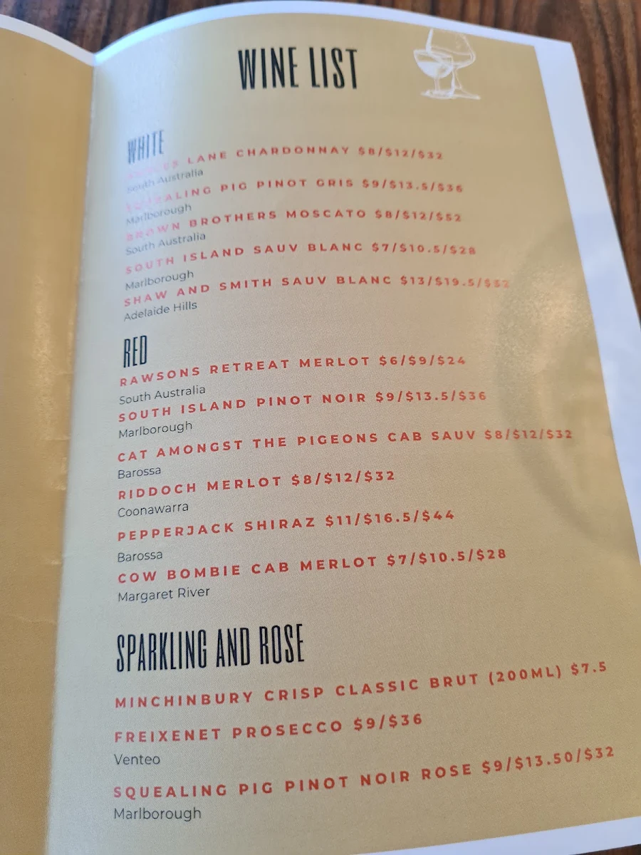 Menu, The Edinburgh Castle Hotel