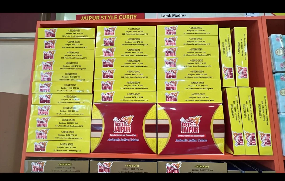 Menu, Taste of Jaipur
