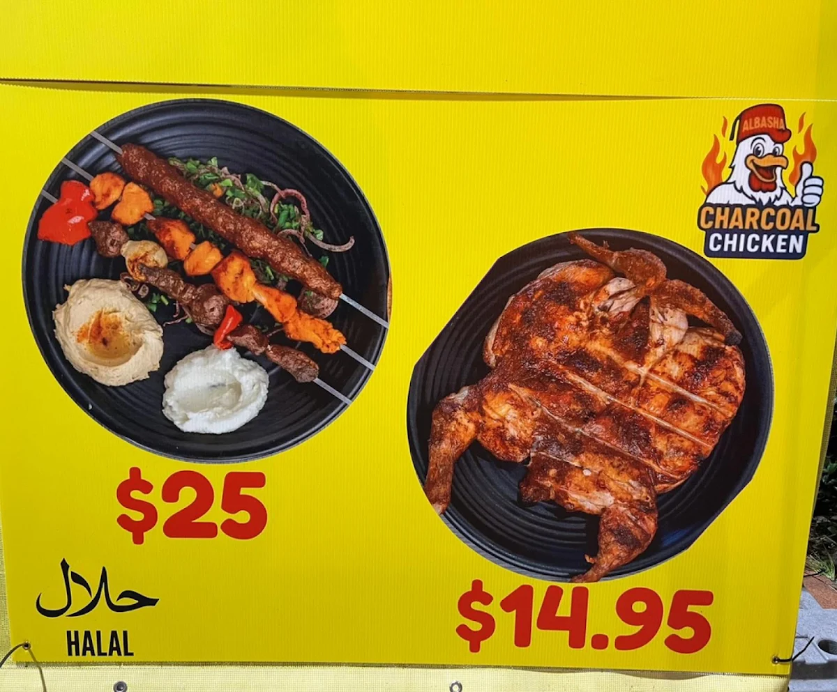 Menu, Albasha Charcoal Chicken