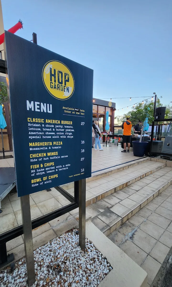 Menu, Hop Garden