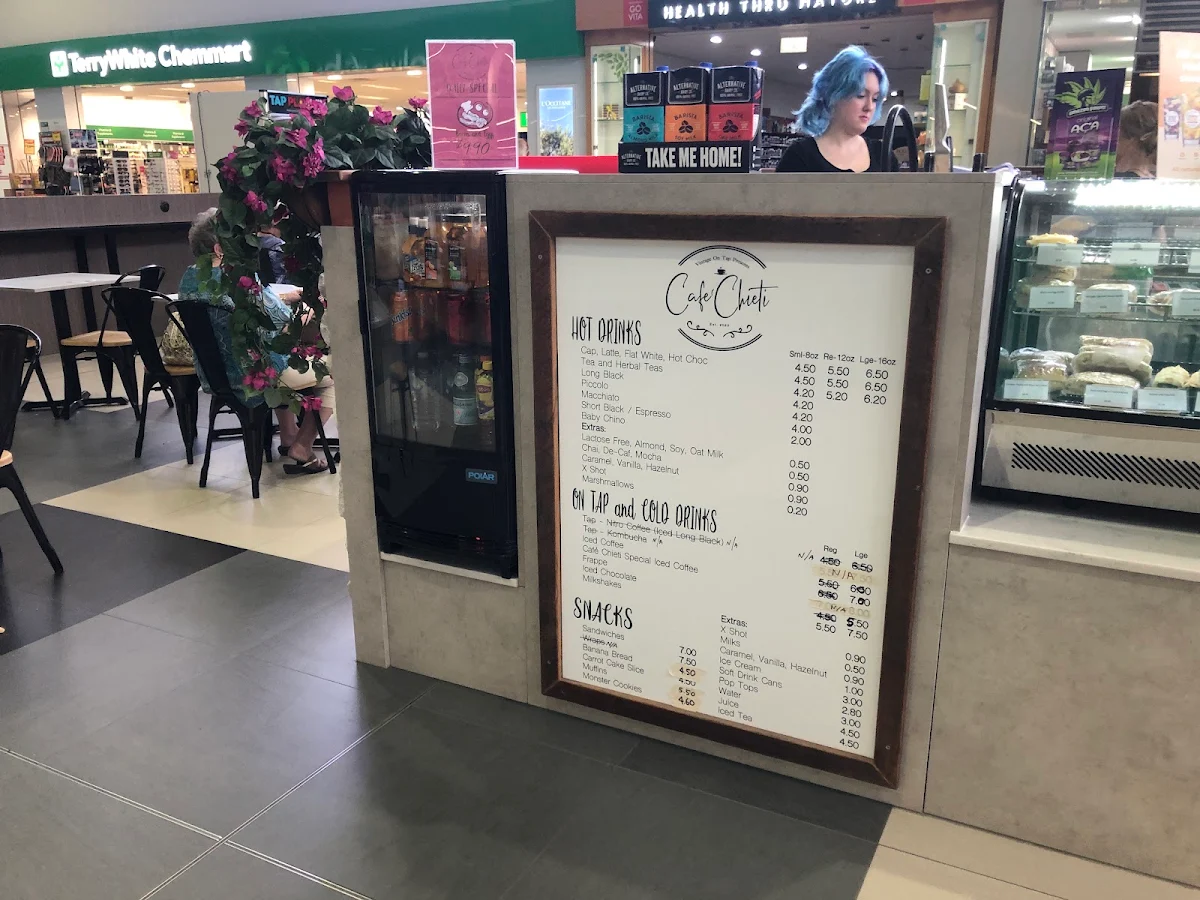 Menu, Cafe Chieti