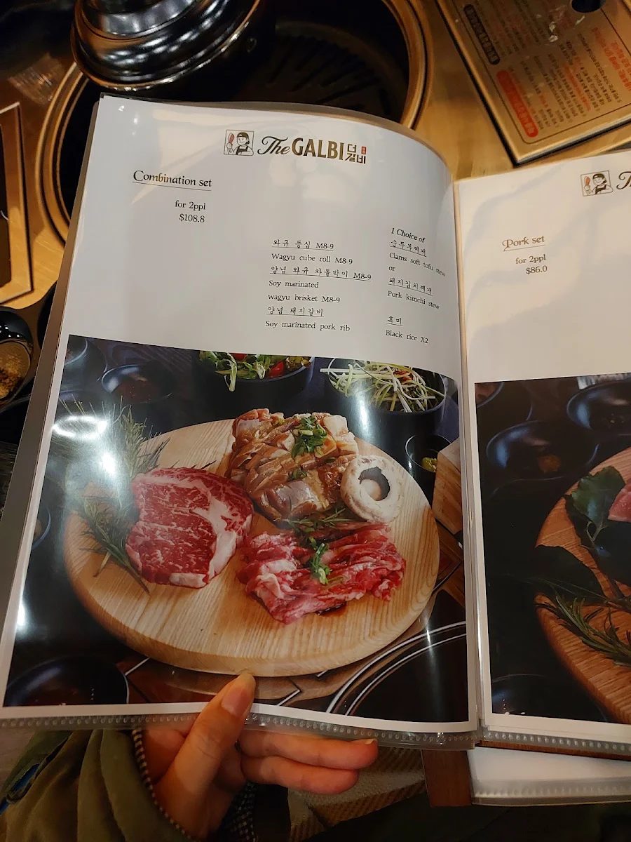 Menu, The Galbi BBQ - Glen Waverley