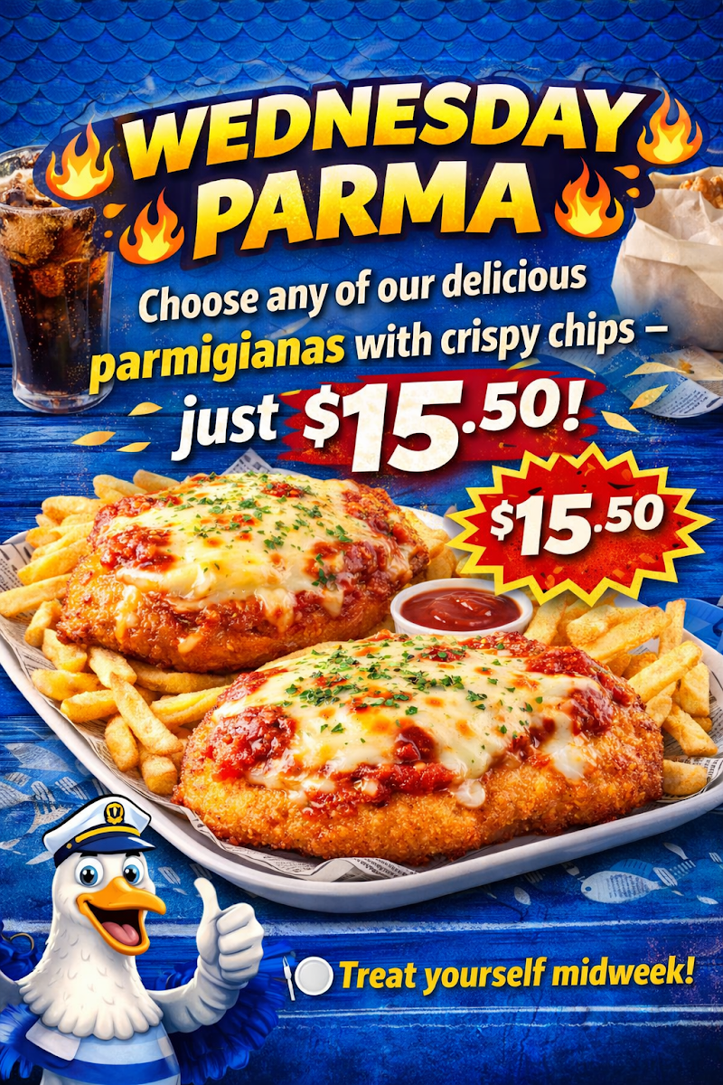Menu, Con's Fish & Chips & Takeaway Food
