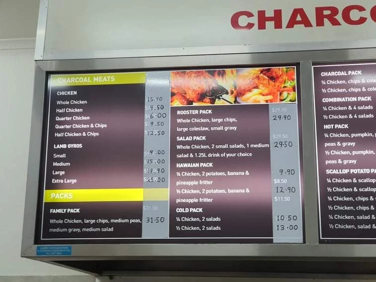 Menu, Bird Box & Co