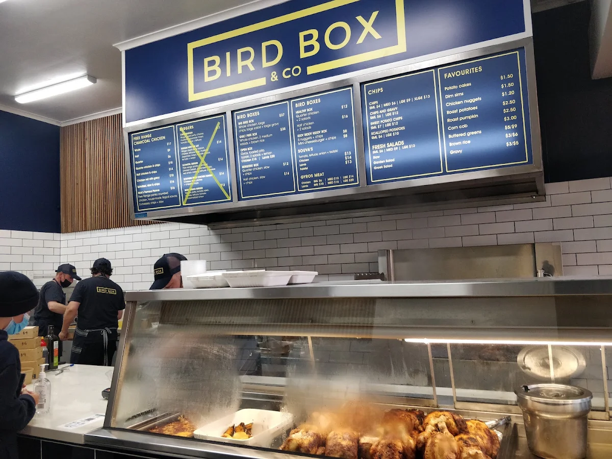 Menu, Bird Box & Co