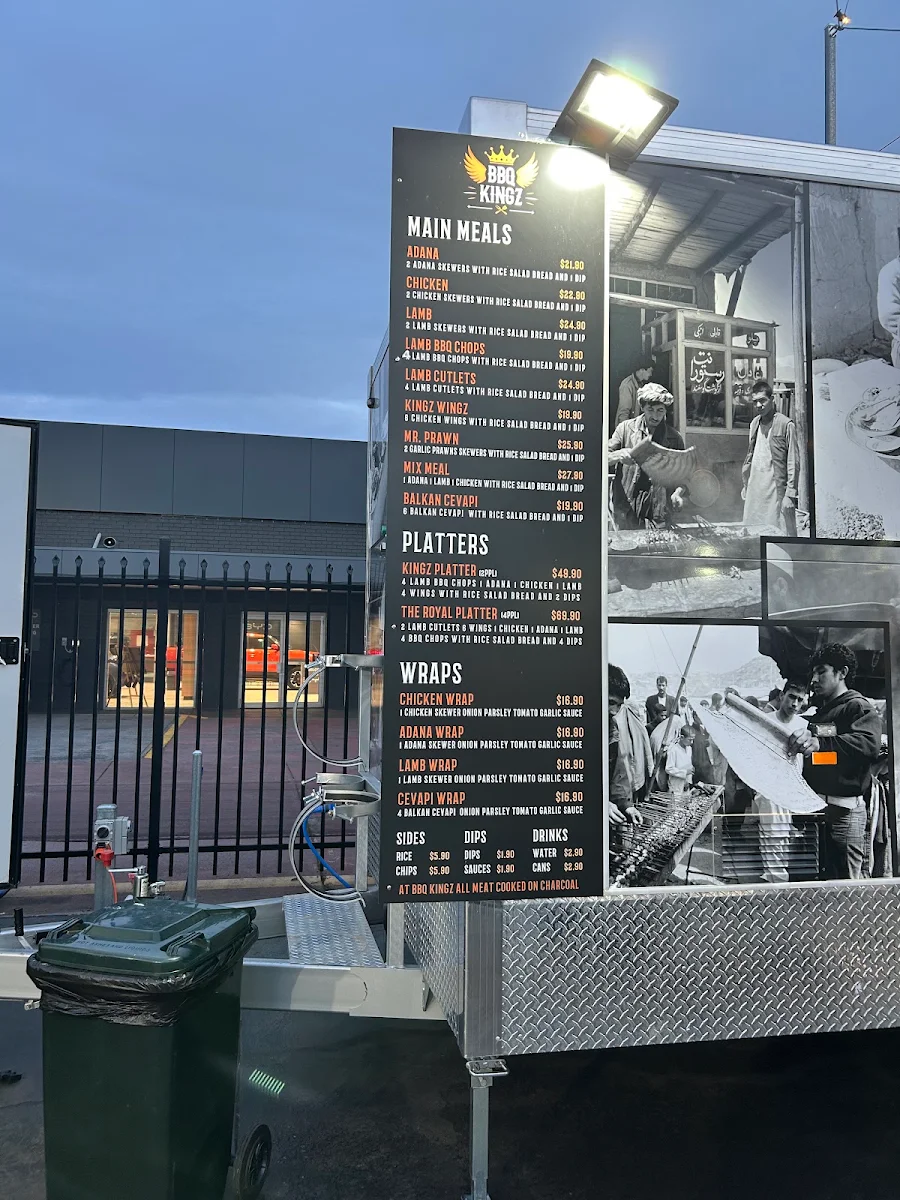 Menu, BBQ KINGZ