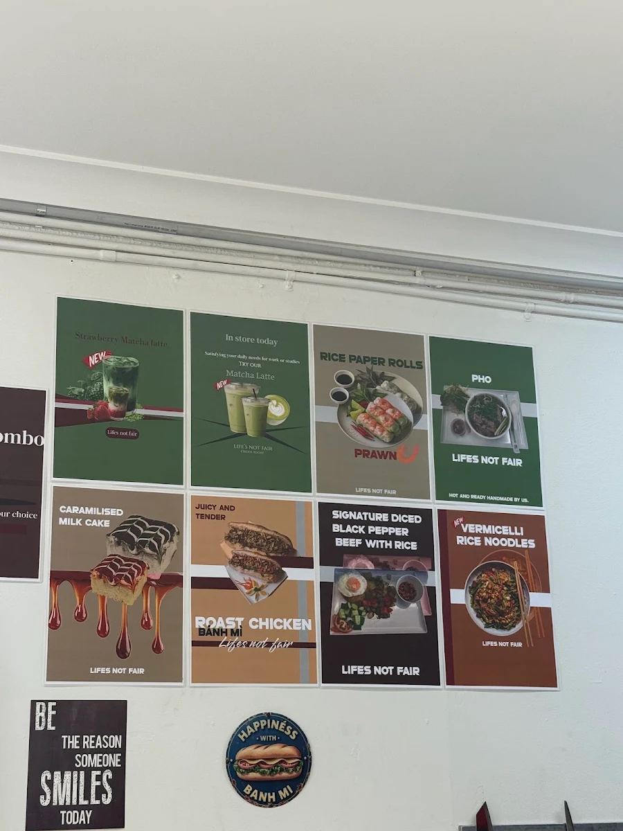 Menu, Life’s Not Fair - Artisan Bakery Cafe
