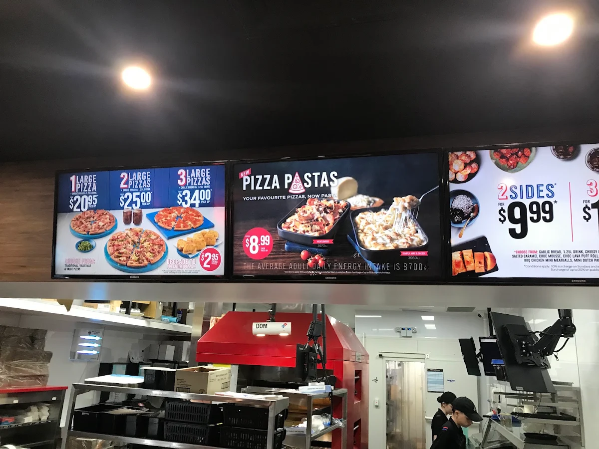 Menu, Domino's Pizza Rochedale (QLD)