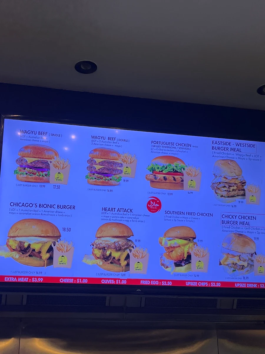 Menu, Angie's Kebabs & Burgers ( St Albans , Halal )