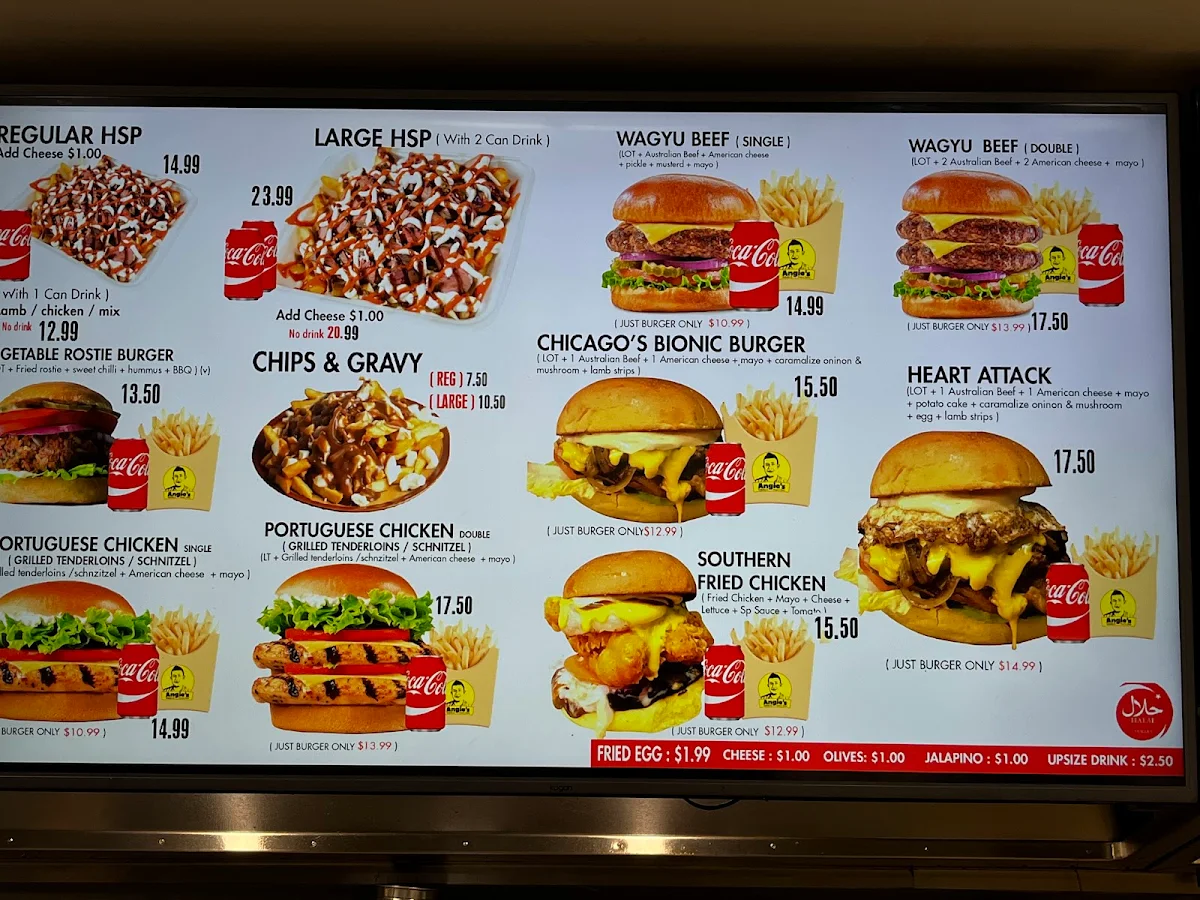Menu, Angie's Kebabs & Burgers ( St Albans , Halal )
